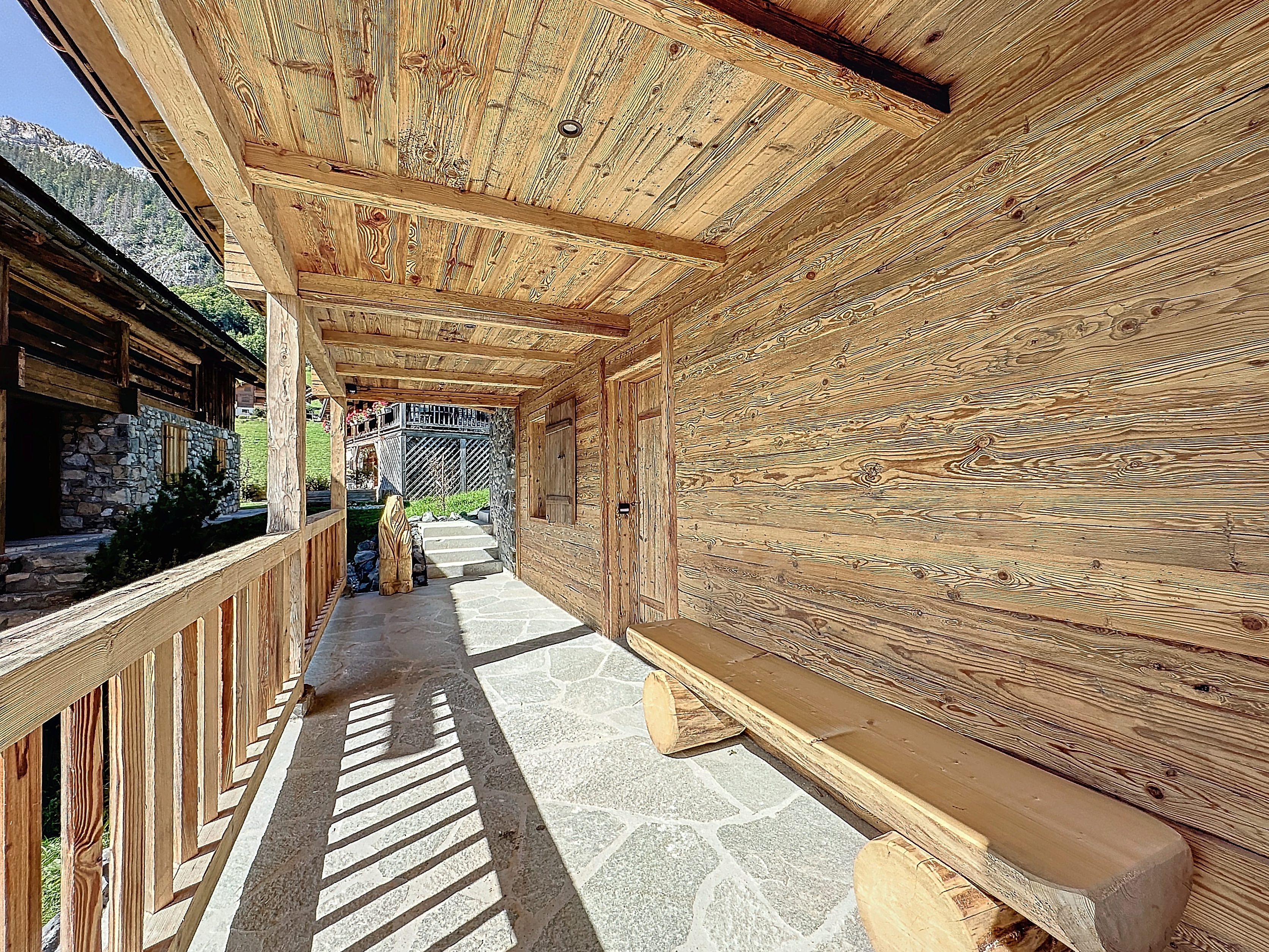 Chalet été vue village